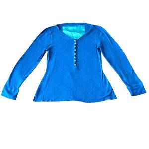 American Rag Cie Long Sleeve Dearest Henley Shirt Women Medium, Y2K, Bella Swan